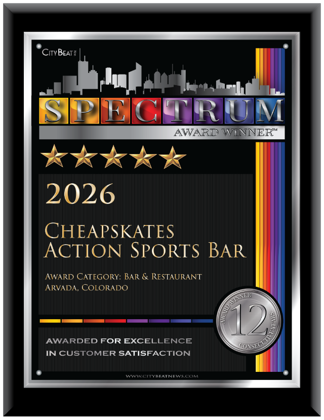 Cheapskates Action Sports Bar wins 2026 Spectrum Award